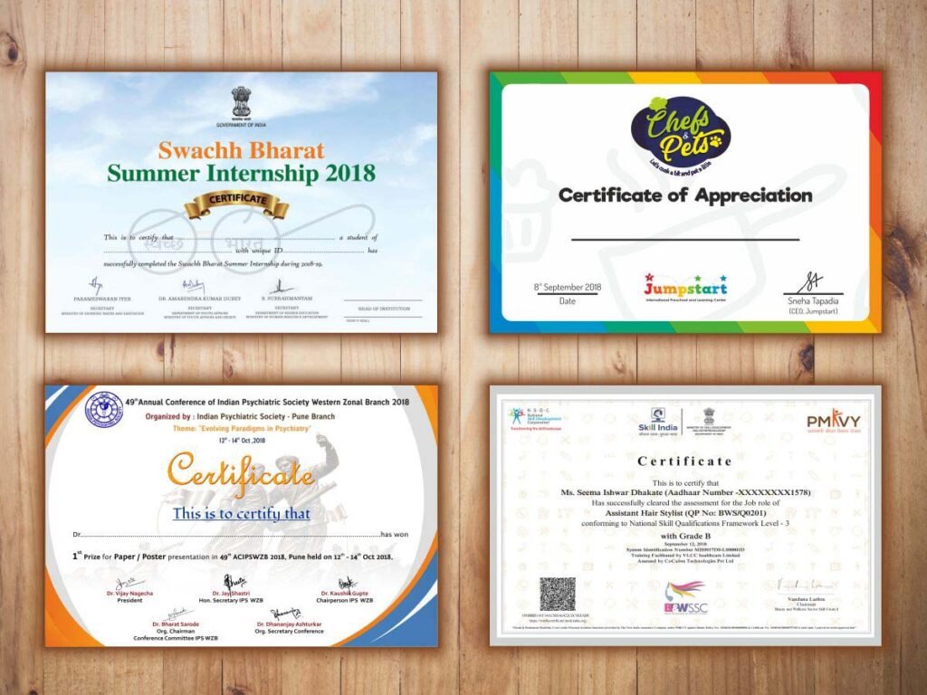 Certificate Printing Staines 