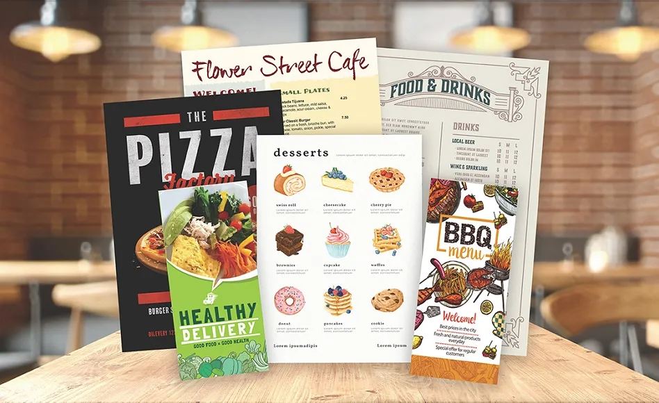 Menu Printing Staines 