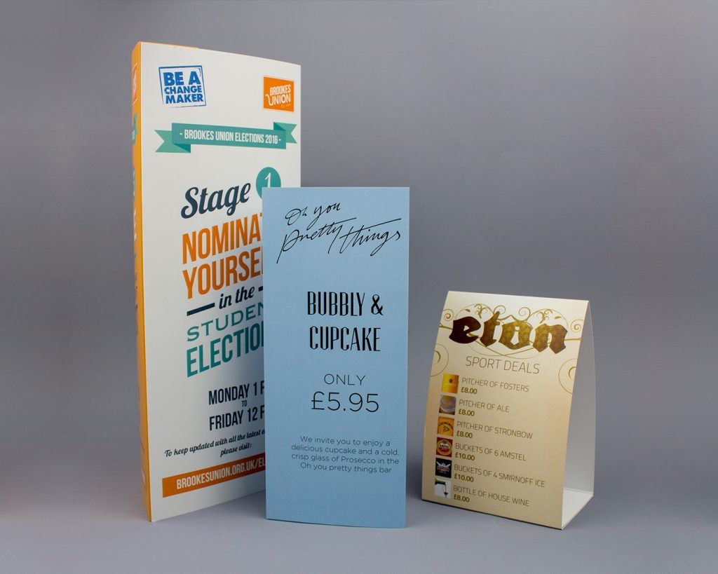 Table Tent Printing Staines 