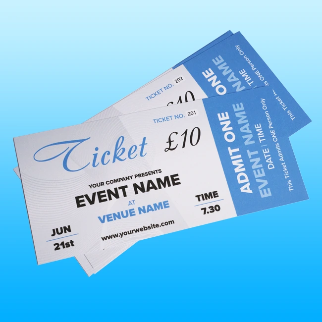 Ticket Printing Staines 